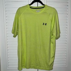 Under Armour Neon Green Athletic Shirt size LG